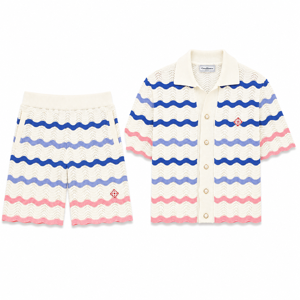 WAVE STRIPE KNIT SET