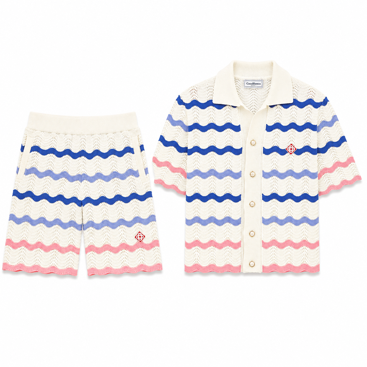 WAVE STRIPE KNIT SET