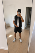 BLACK SPORT VEST OUTFIT SET