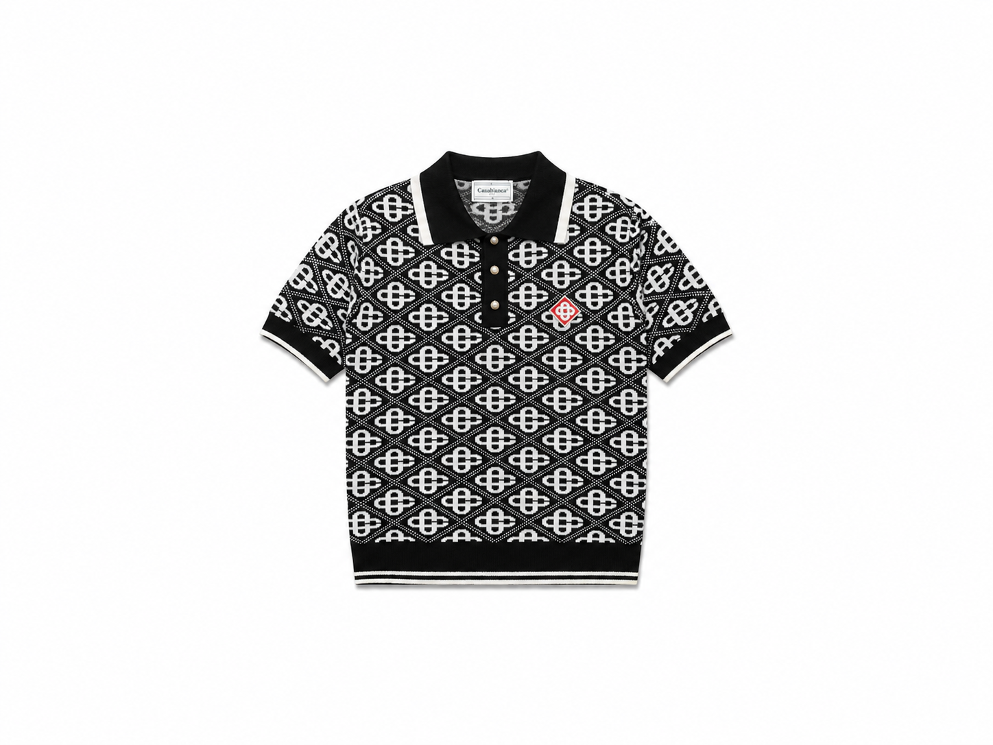 MONOGRAM KNIT POLO SHIRT