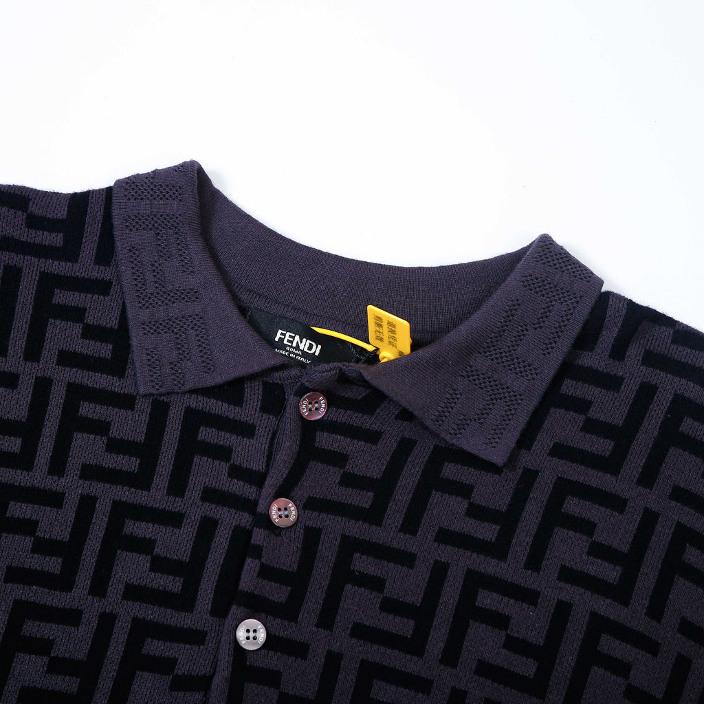 MONOGRAM KNIT POLO SHIRT