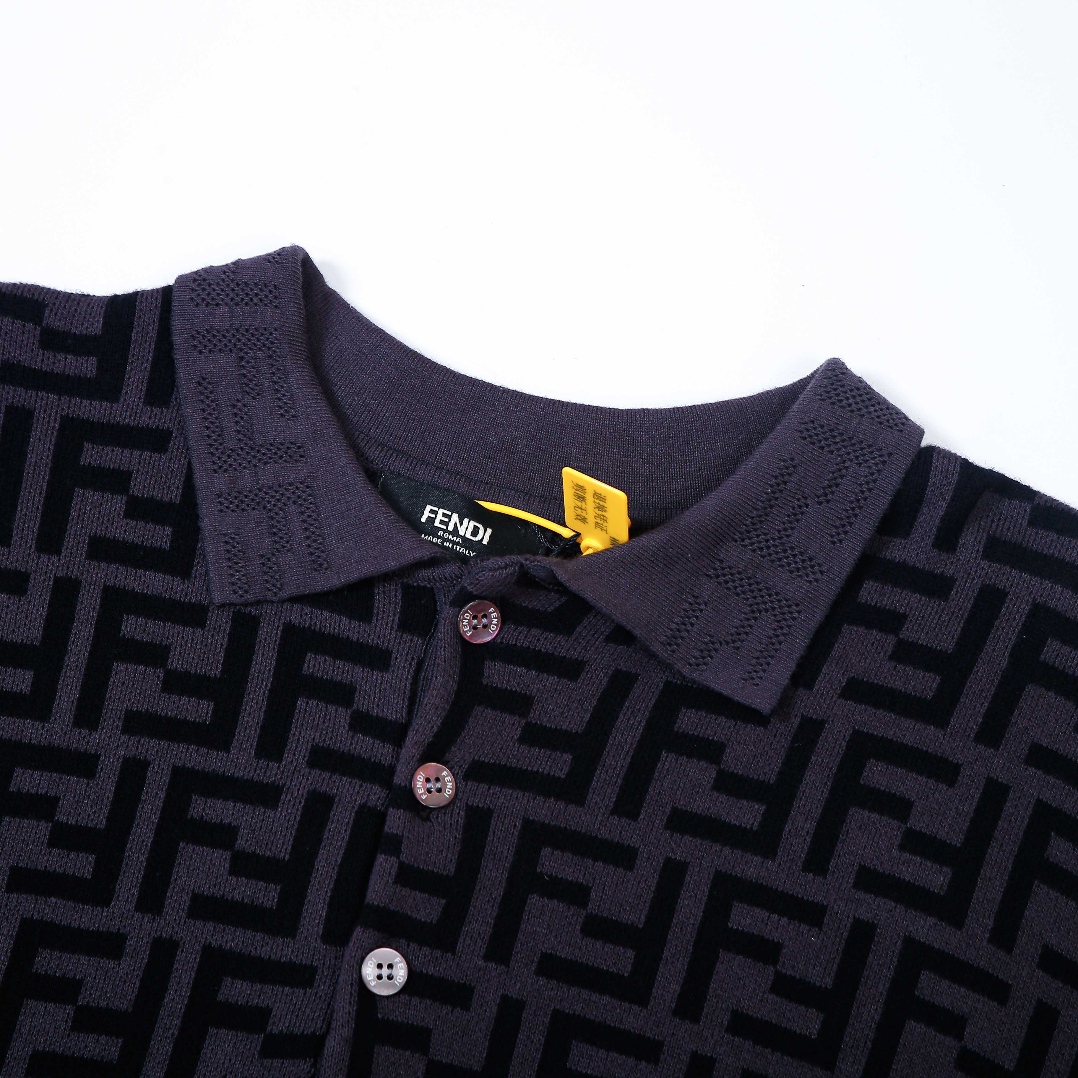 MONOGRAM KNIT POLO SHIRT