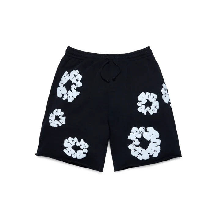 FLORAL PRINT SWEAT SHORTS