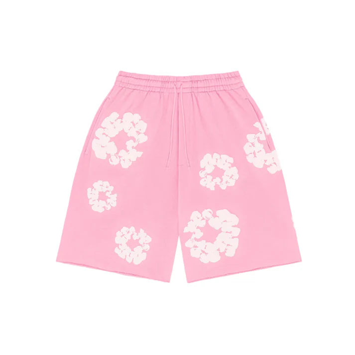 FLORAL PRINT SWEAT SHORTS