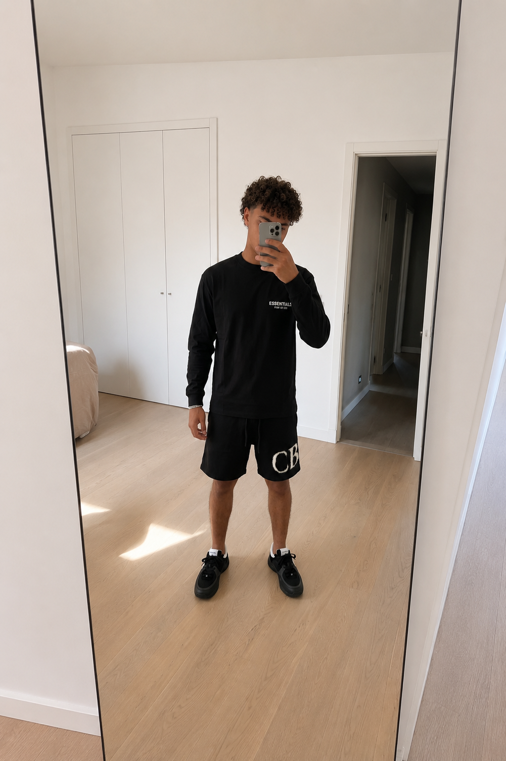 BLACK STREETWEAR OUTFIT SET