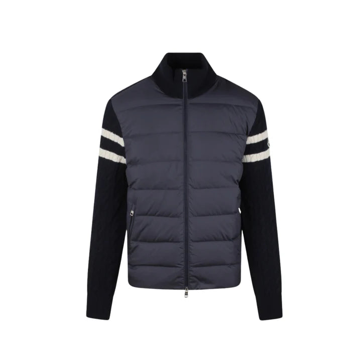 QUILTED KNIT SLEEVE JACKET