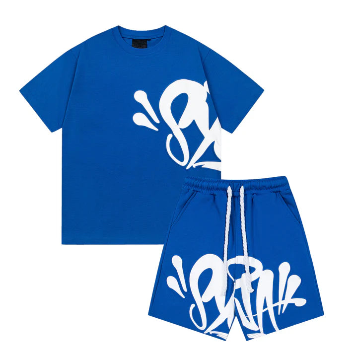 OVERSIZED GRAPHIC SHORT SET