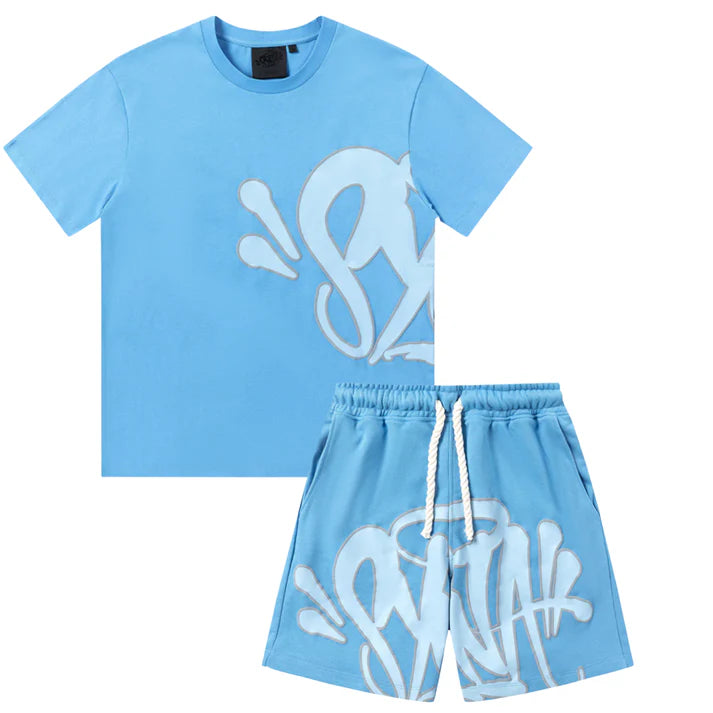 OVERSIZED GRAPHIC SHORT SET