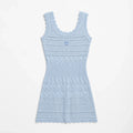 BABY BLUE KNIT MINI DRESS