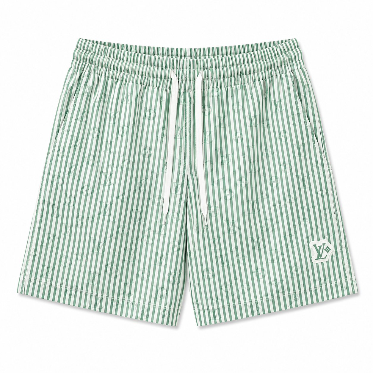 STRIPED SWIM SHORTS