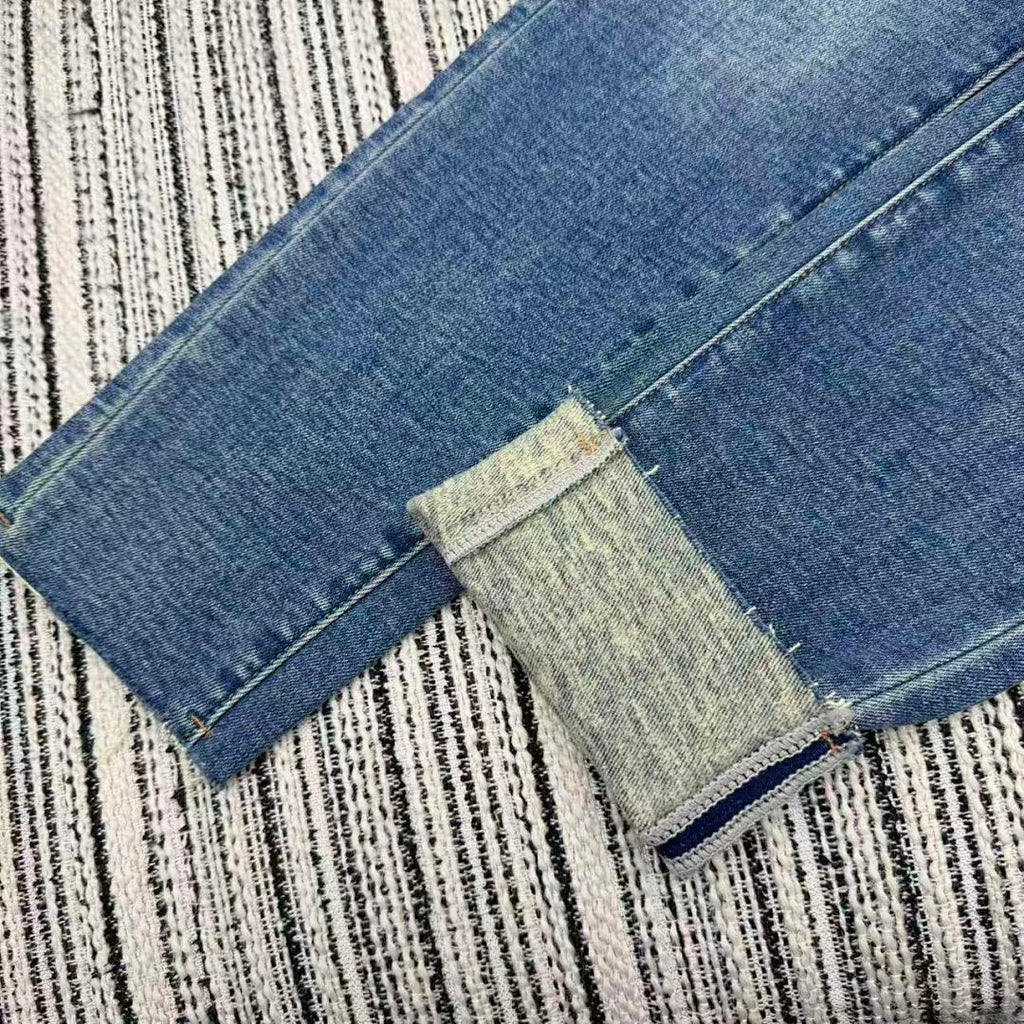 HIGH-WAIST BRAID DETAIL SKINNY JEANS