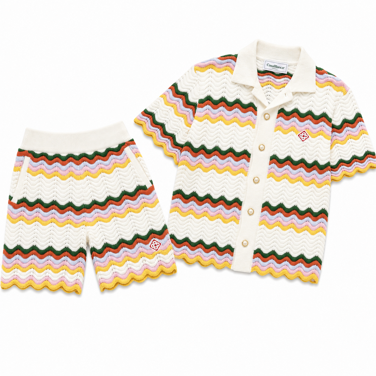 WAVE STRIPE KNIT SET