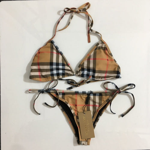 CLASSIC CHECK STRING BIKINI SET