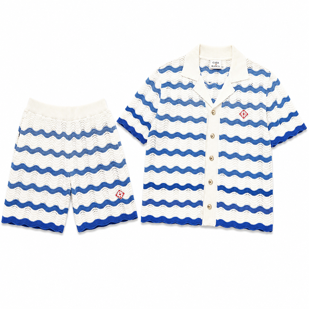 WAVE STRIPE KNIT SET