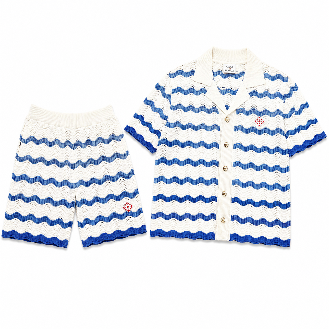 WAVE STRIPE KNIT SET
