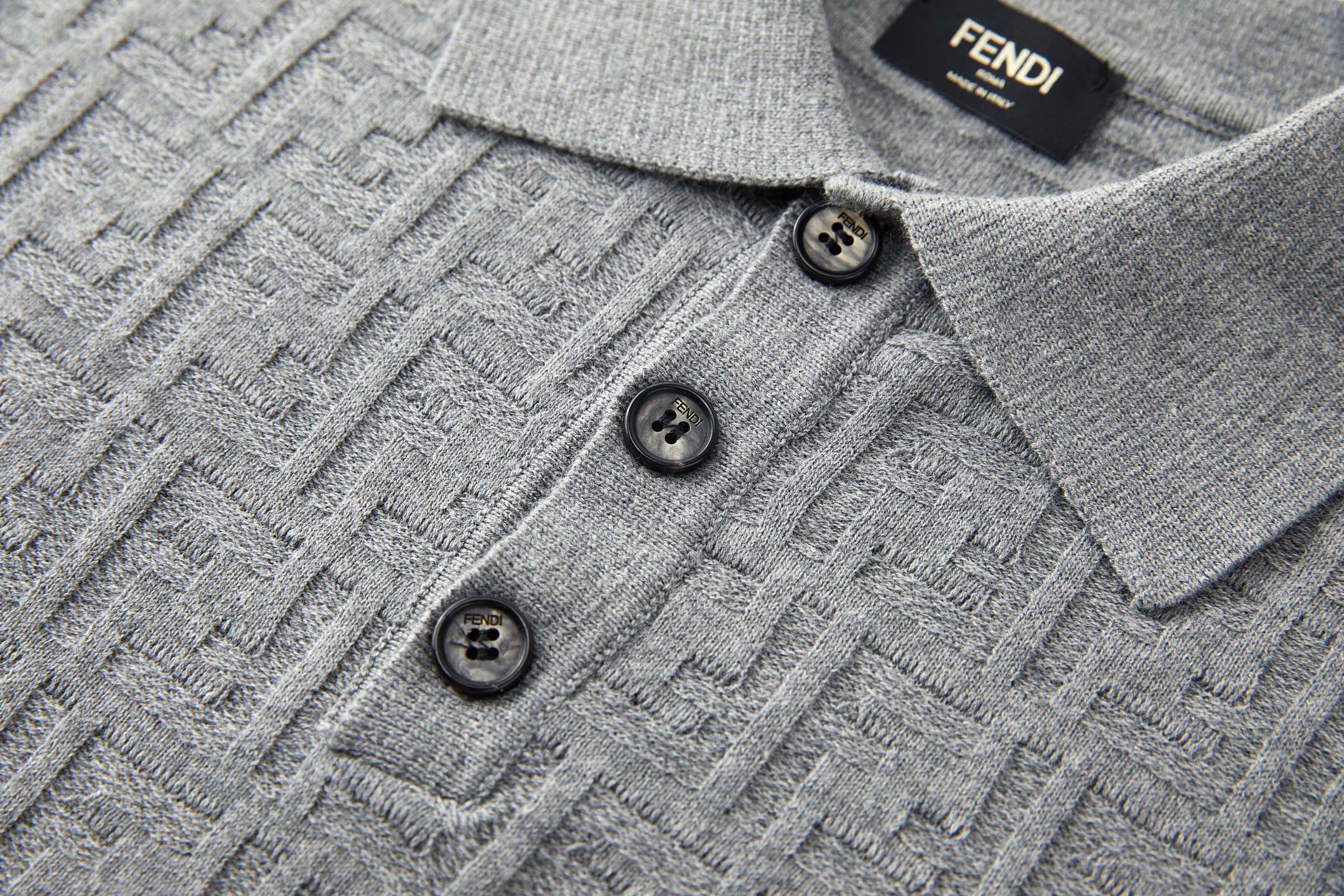 TEXTURED KNIT POLO SHIRT