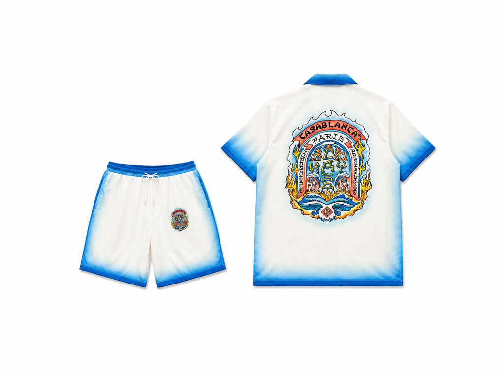 GRADIENT RESORT SHIRT SET