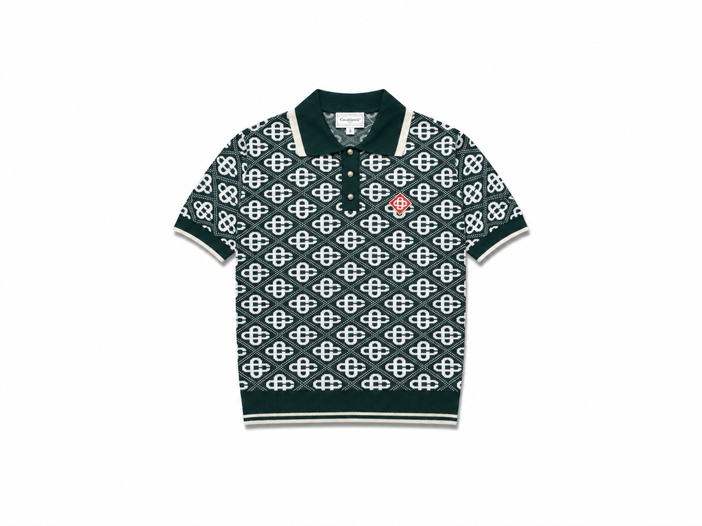 MONOGRAM KNIT POLO SHIRT