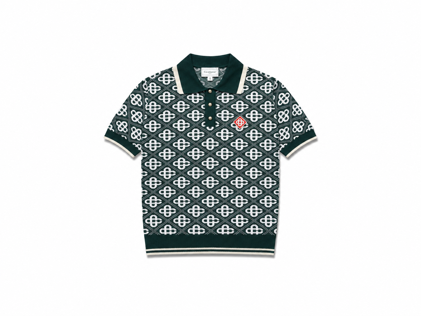 MONOGRAM KNIT POLO SHIRT