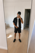 BLACK SUMMER STREETWEAR OUTFIT SET