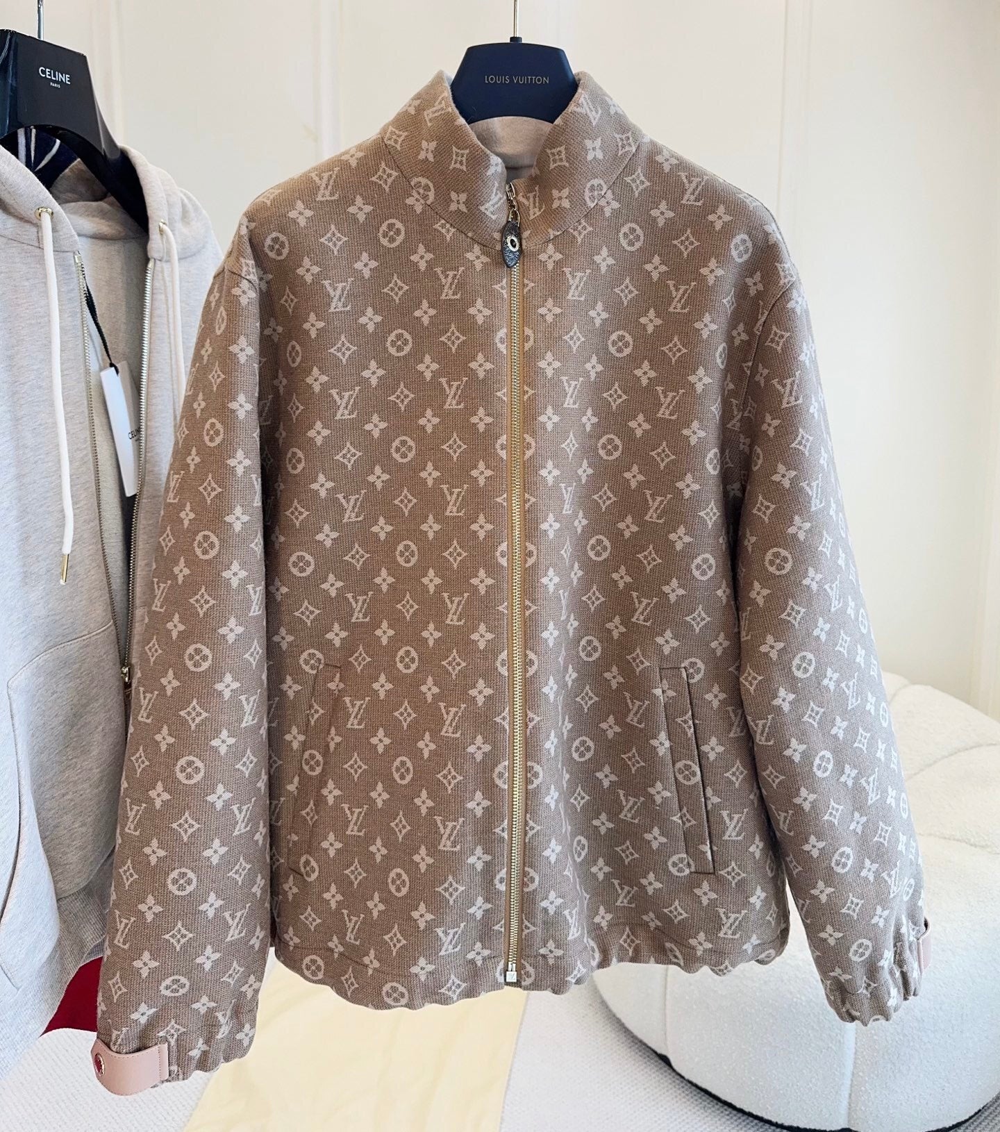 MONOGRAM ZIP-UP JACKET