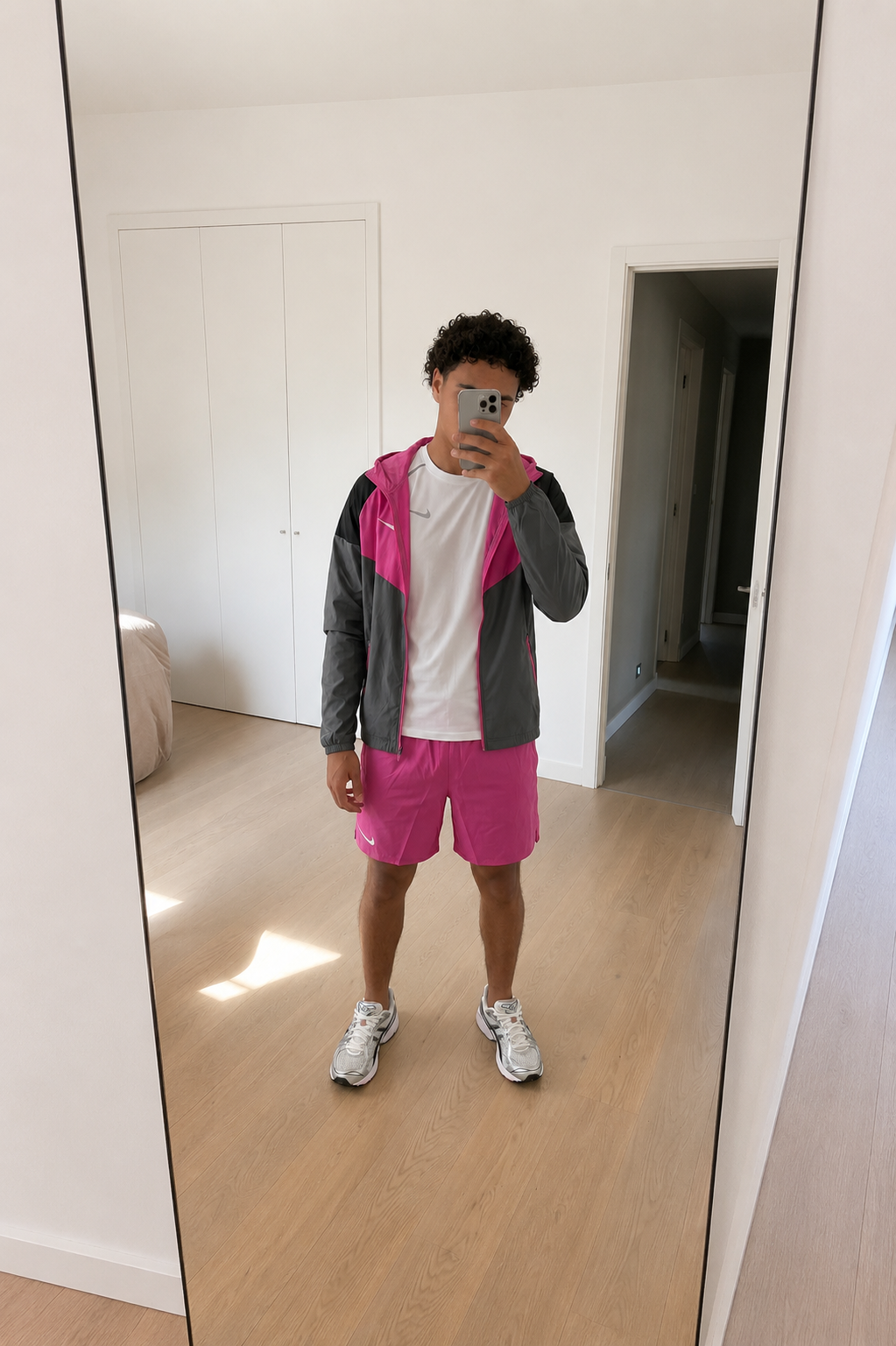 PINK SPORTS TRACKSUIT OUTFIT SET