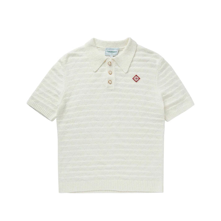 TEXTURED KNIT POLO