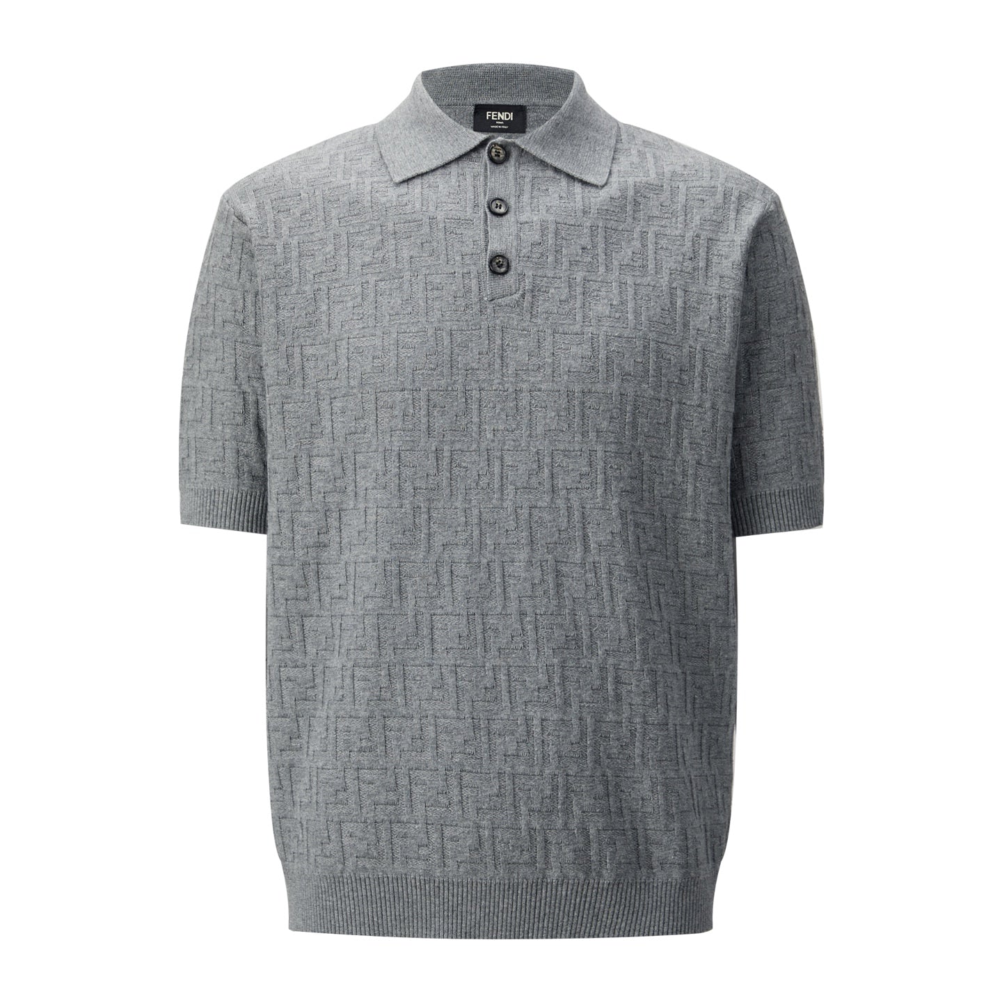 TEXTURED KNIT POLO SHIRT
