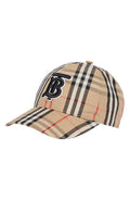 CHECK PATTERN EMBROIDERED BASEBALL CAP