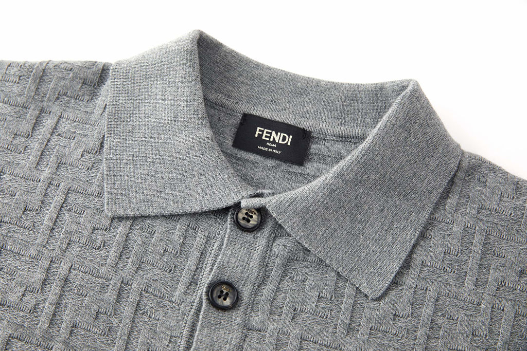 TEXTURED KNIT POLO SHIRT