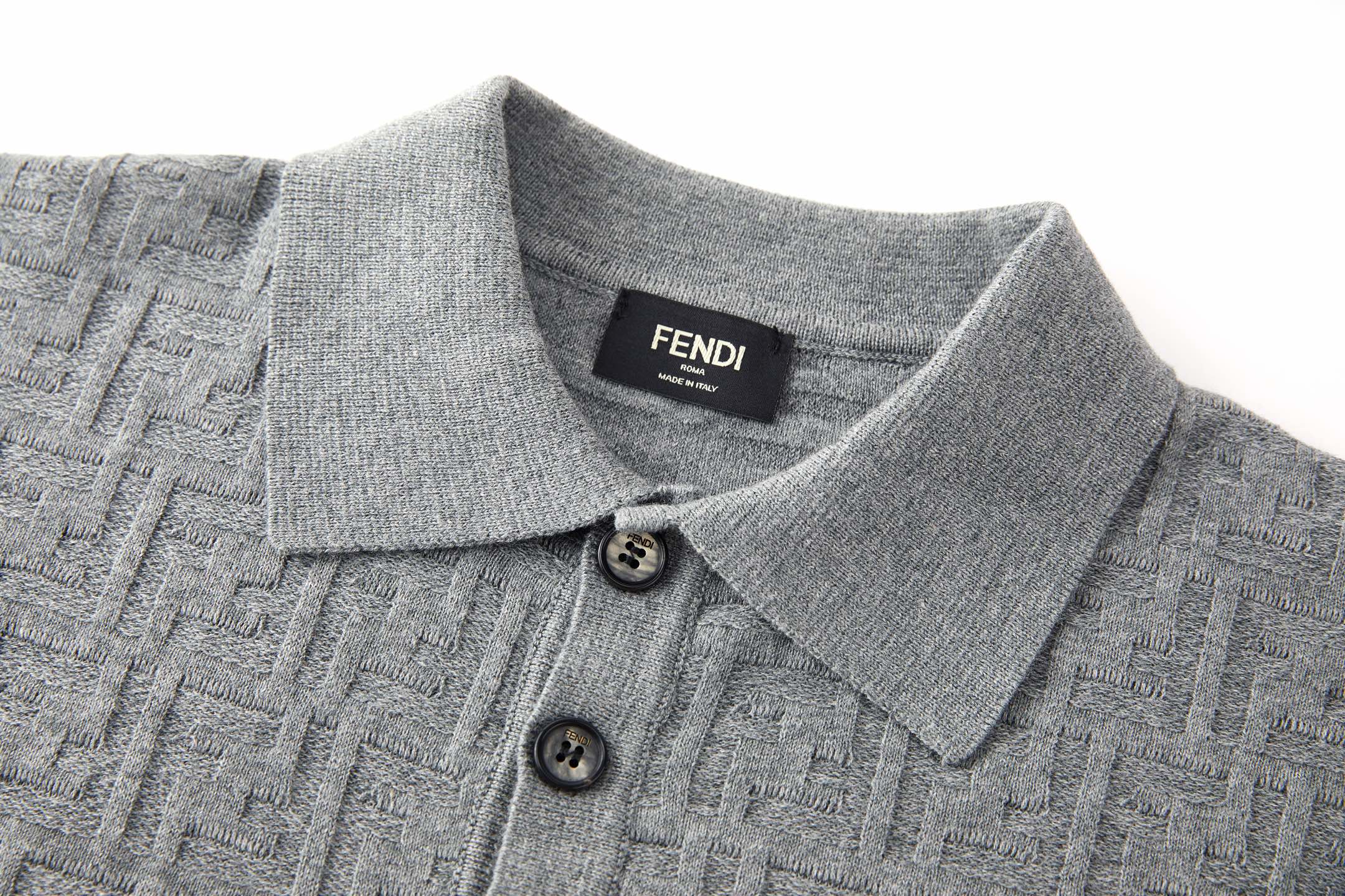 TEXTURED KNIT POLO SHIRT